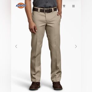 NWT Dickies Flex Men's 30x32 Slim Fit Khaki Pant Workwear Casual
